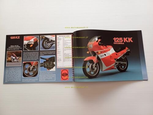 Gilera catalogo produzione 12 modelli 1986 depliant italiano originale