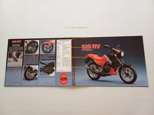 Gilera catalogo produzione 12 modelli 1986 depliant italiano originale