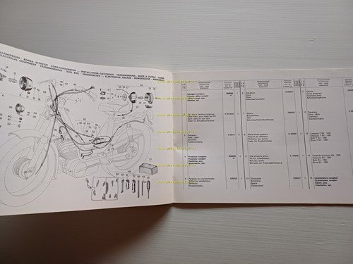 Gilera CB1 50 4V 1976 catalogo ricambi originale spare parts …