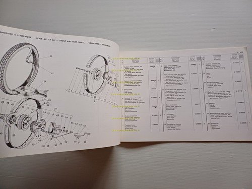 Gilera CB1 50 4V 1976 catalogo ricambi originale spare parts …