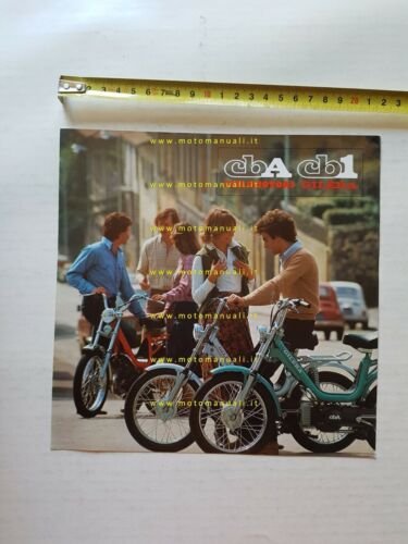 Gilera CB1 CBA 50 1978 depliant Scooter ciclomotore originale epoca …