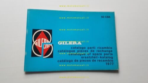 Gilera CBA 50 1977 catalogo ricambi originale spare parts catalog
