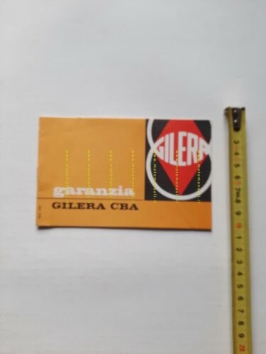 Gilera CBA 50 ciclomotore libretto tessera garanzia originale nuovo no …