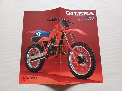 Gilera Cross HX 125 LC 1983 depliant italiano originale