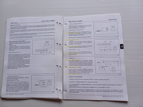 Gilera DNA 50 -125-180 Leader 2001 AGGIORNAMENTO manuale officina TELAIO