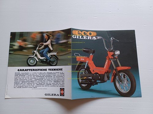 Gilera Eco 50 1981 depliant italiano originale