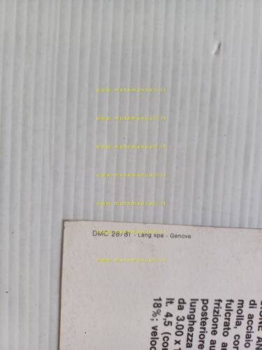 Gilera Eco 50 1981 depliant italiano originale