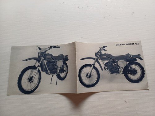 Gilera ELMECA 125 Cross CR8 - 125 Regolarità 1978 depliant …