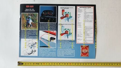 Gilera ER 125 1986 depliant originale ITALIANO moto brochure