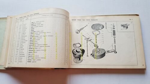 Gilera G 150 Motocarro 2a Serie 1955 CATALOGO RICAMBI originale …