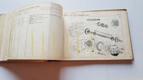 Gilera G 150 Motocarro 2a Serie 1955 CATALOGO RICAMBI originale …
