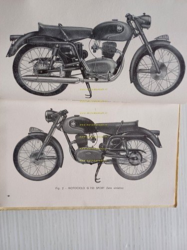 Gilera G 150 SPORT - ROSSA SUPER 1958 manuale uso …