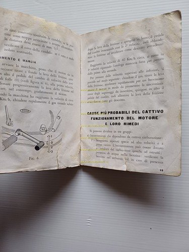 Gilera G 150 Sport 1951 manuale uso manutenzione libretto originale