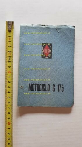 Gilera G 175 1956 manuale uso originale moto genuine owner's …