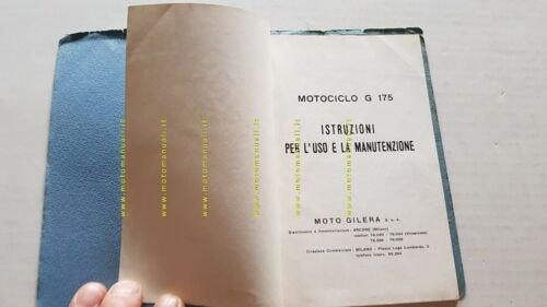 Gilera G 175 1956 manuale uso originale moto genuine owner's …