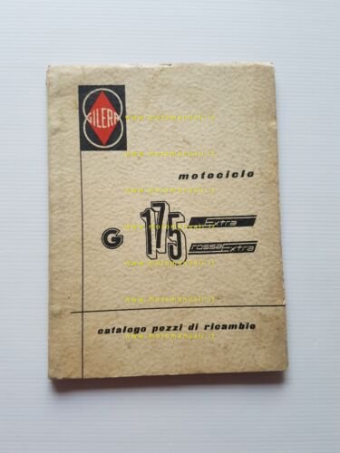 Gilera G 175 Extra - Rossa Extra 1958 catalogo ricambi …