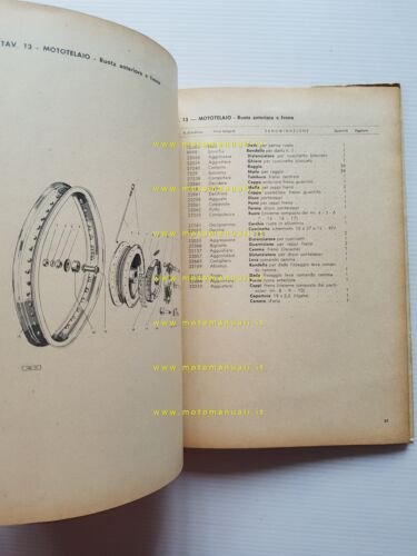 Gilera G 175 Extra - Rossa Extra 1958 catalogo ricambi …