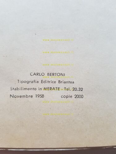 Gilera G 175 Extra - Rossa Extra 1958 catalogo ricambi …