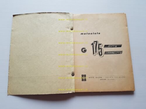 Gilera G 175 Extra - Rossa Extra 1958 catalogo ricambi …