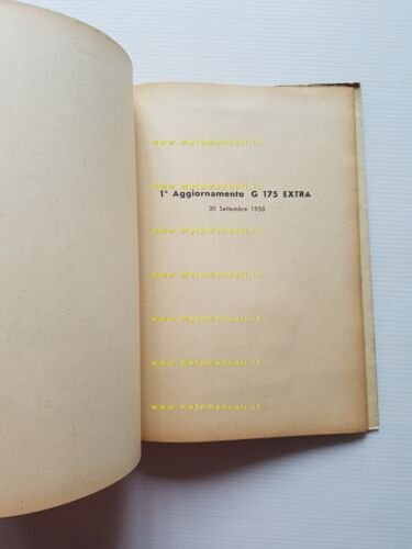 Gilera G 175 Extra - Rossa Extra 1958 catalogo ricambi …