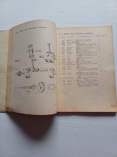 Gilera G 175 Extra - Rosso Extra 1958 catalogo ricambi …