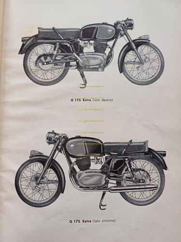 Gilera G 175 Extra - Rosso Extra 1958 catalogo ricambi …