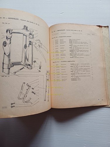 Gilera G 175 Extra - Rosso Extra 1958 catalogo ricambi …