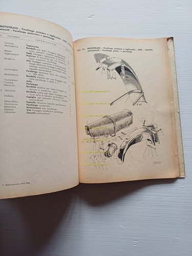 Gilera G 175 Extra - Rosso Extra 1958 catalogo ricambi …