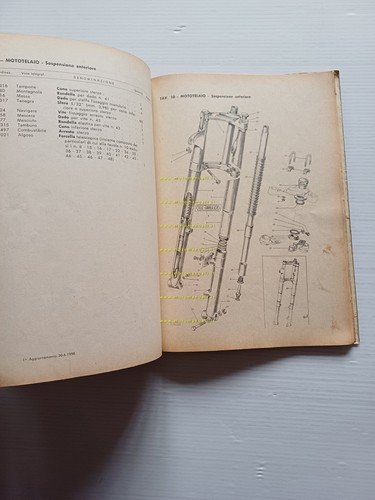 Gilera G 175 Extra - Rosso Extra 1958 catalogo ricambi …