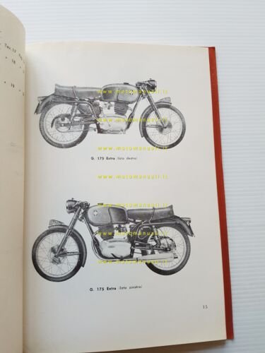 Gilera G 175 Extra 1957 catalogo ricambi originale