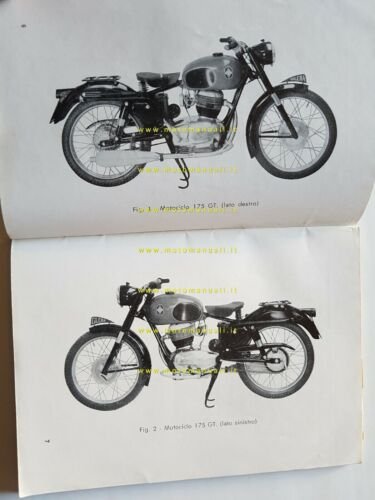 Gilera G 175 GT 1° serie 1957 manuale uso manutenzione …