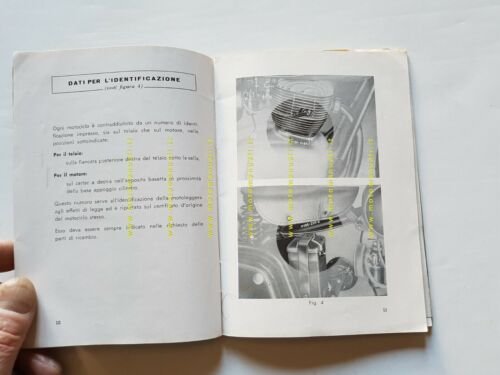 Gilera G 175 GT 1° serie 1957 manuale uso manutenzione …