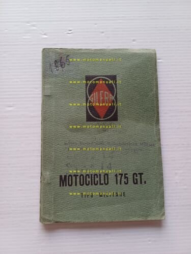 Gilera G 175 GT Militare 1958 manuale uso manutenzione originale …