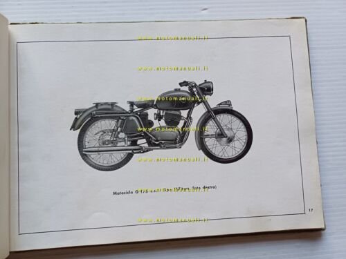 Gilera G 175 Militare 1958 catalogo ricambi originale