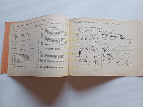 Gilera G 175 Militare 1963 2o aggiornamento catalogo ricambi originale