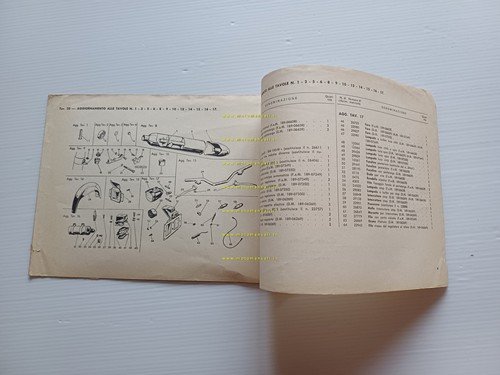 Gilera G 175 Militare 1963 2o aggiornamento catalogo ricambi originale