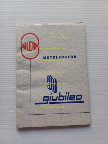 Gilera Giubileo 98 1960 manuale uso manutenzione libretto istruzioni originale