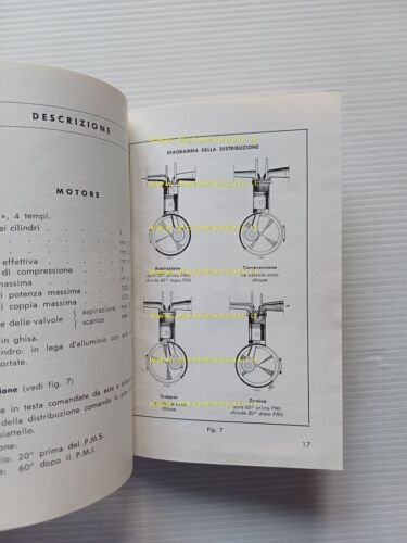 Gilera Giubileo 98 1960 manuale uso manutenzione libretto istruzioni originale