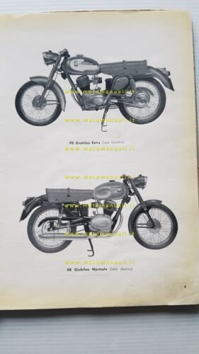 Gilera Giubileo 98 Extra-Normale-Monoposto 1963 catalogo ricambi originale