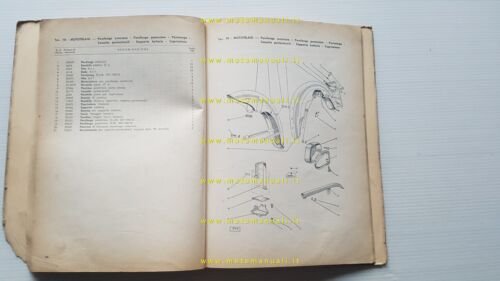 Gilera Giubileo 98 Extra-Normale-Monoposto 1963 catalogo ricambi originale