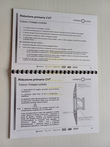 Gilera GP 800 Tabella dati - manutenzione Corso formazione manuale …