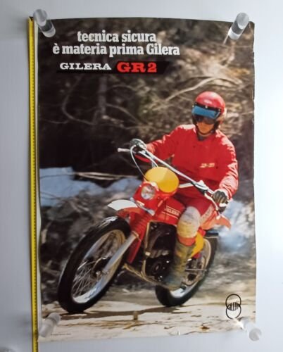 Gilera GR2 50 1978 manifesto poster originale 100x70 cm epoca