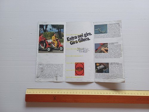 Gilera GSA 50 scooter 1982 depliant italiano originale