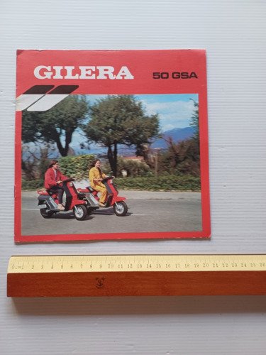 Gilera GSA 50 scooter 1982 depliant originale ITALIANO