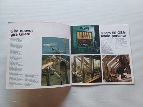 Gilera GSA 50 scooter 1982 depliant originale ITALIANO