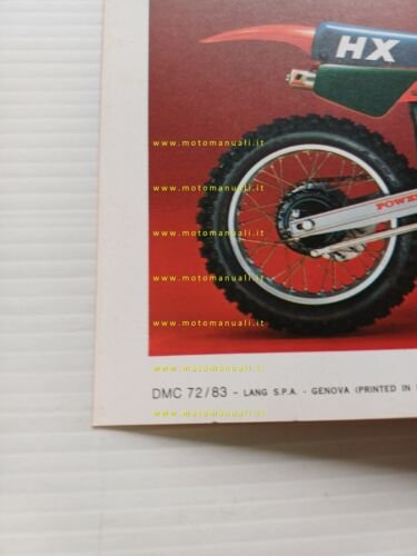 Gilera HX 250 LC Cross 1983 depliant moto originale brochure