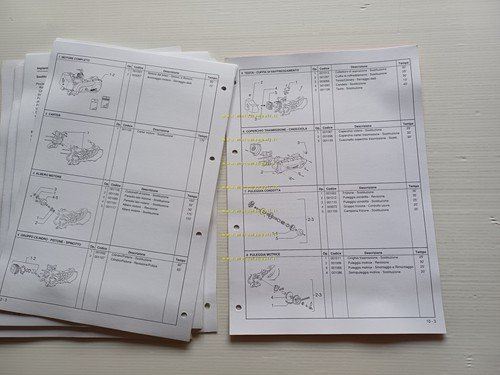 Gilera ICE 50 2001 manuale officina TELAIO originale