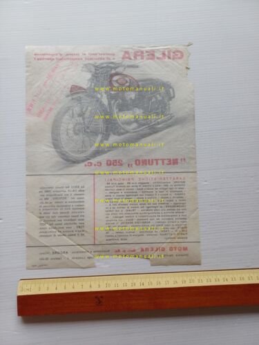 Gilera Nettuno 250 anni 40 depliant italiano originale
