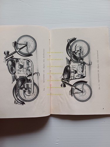 Gilera Nettuno 250 Sport Turismo 1952 manuale uso ITALIANO originale