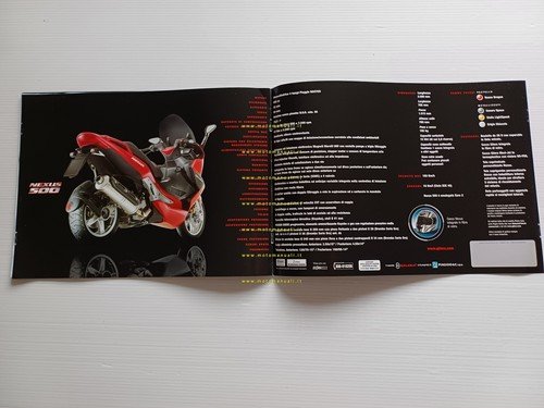 Gilera Nexus 500 depliant italiano originale